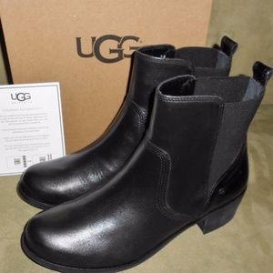 UGG WOMEN'S KELLER CROCO LEATHER BOOTS size 10